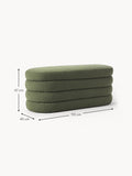Alserio Bouclé Upholstered Bench