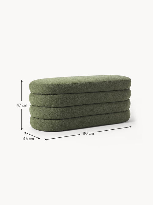 Alserio Bouclé Upholstered Bench