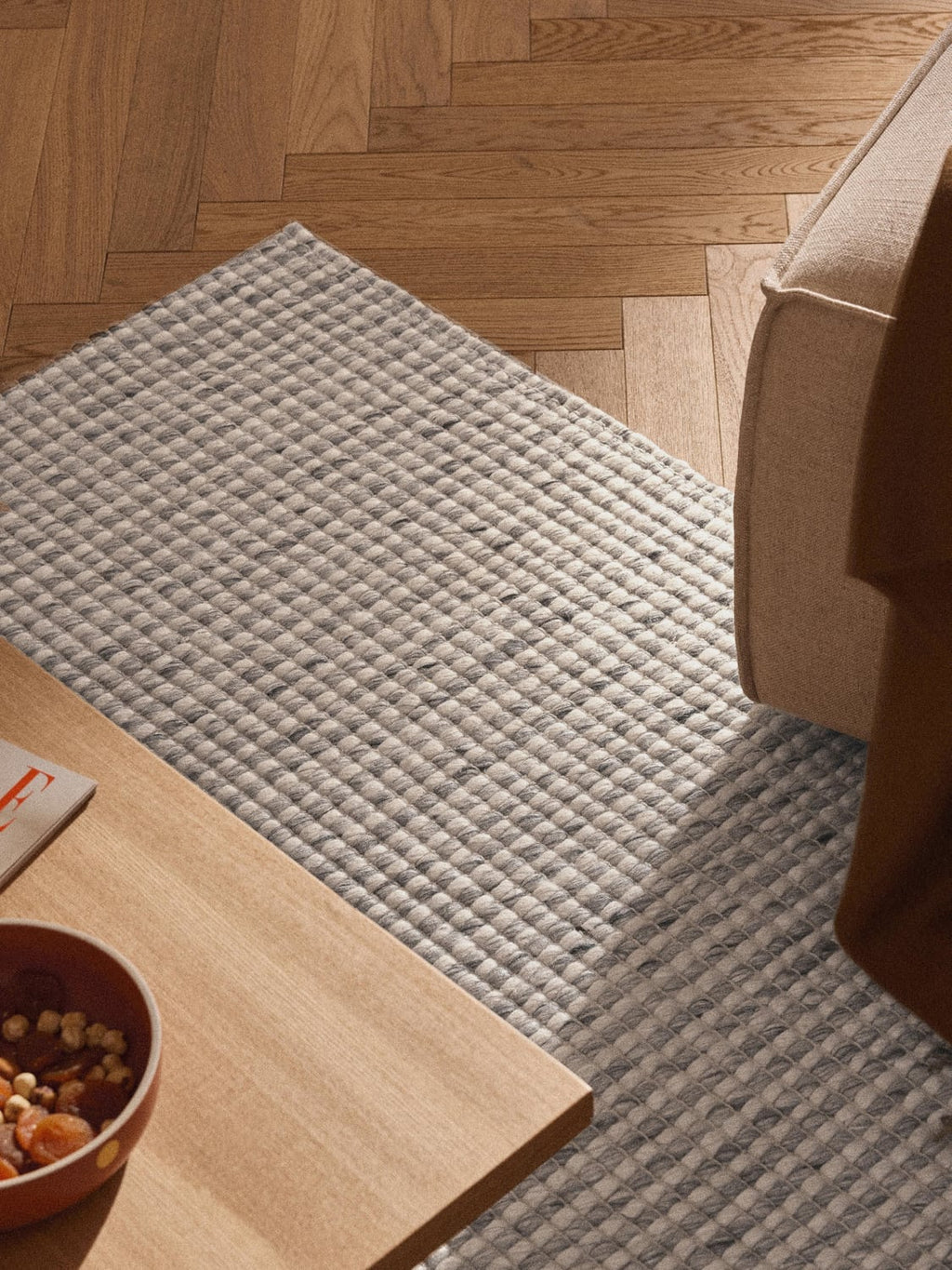 Bellara Hand-Woven Low-Pile Wool Rug