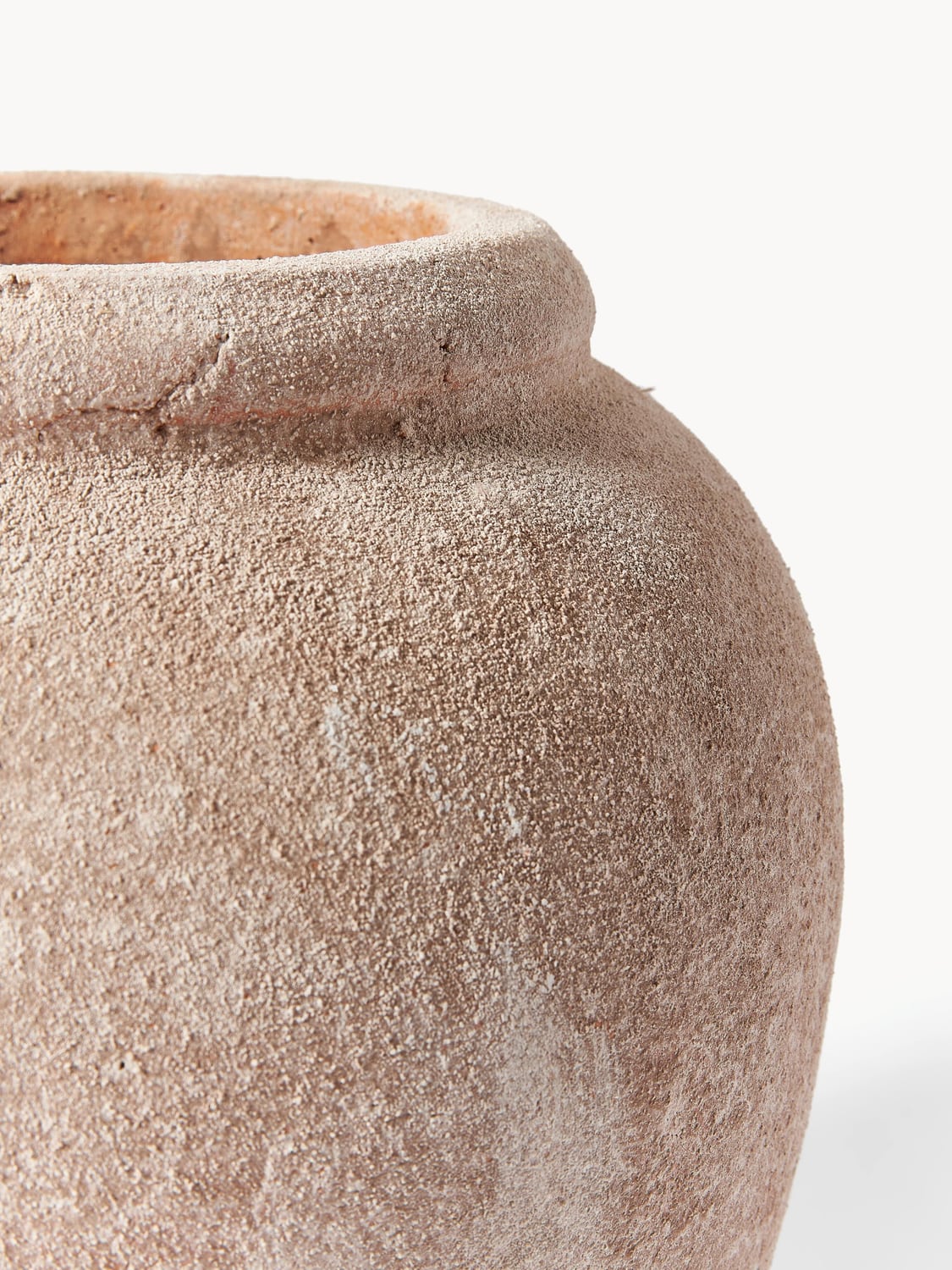 Tavernerio Floor Vase with Sand Finish, H 50 cm
