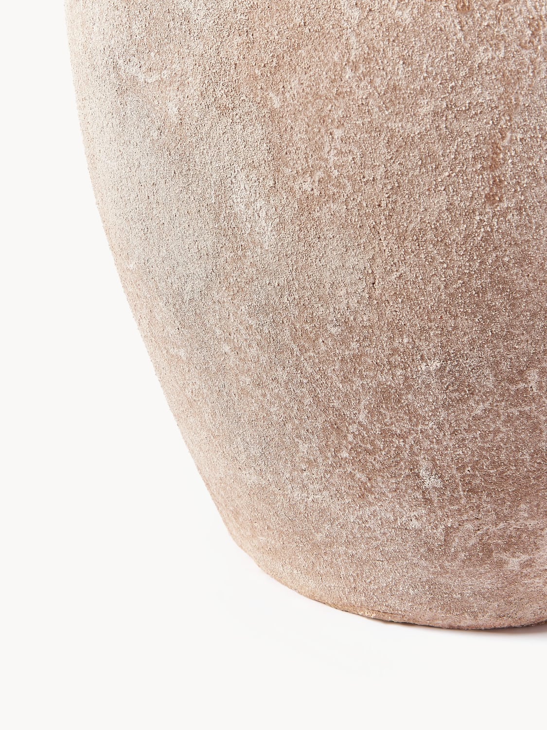 Tavernerio Floor Vase with Sand Finish, H 50 cm