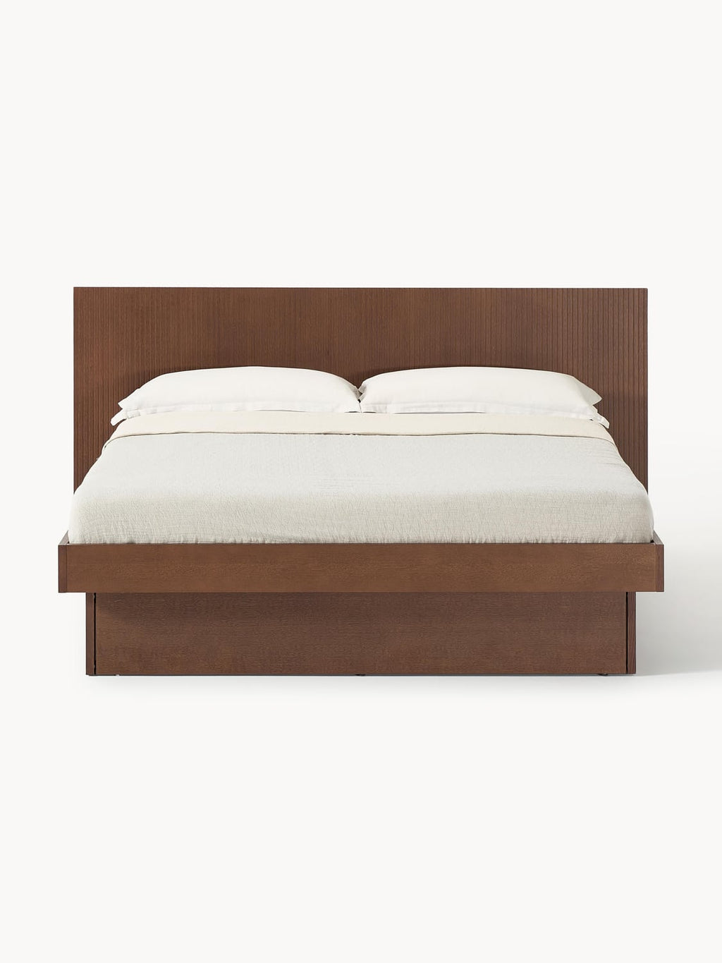 Eupilio Wooden Bed with Drawers and Headboard