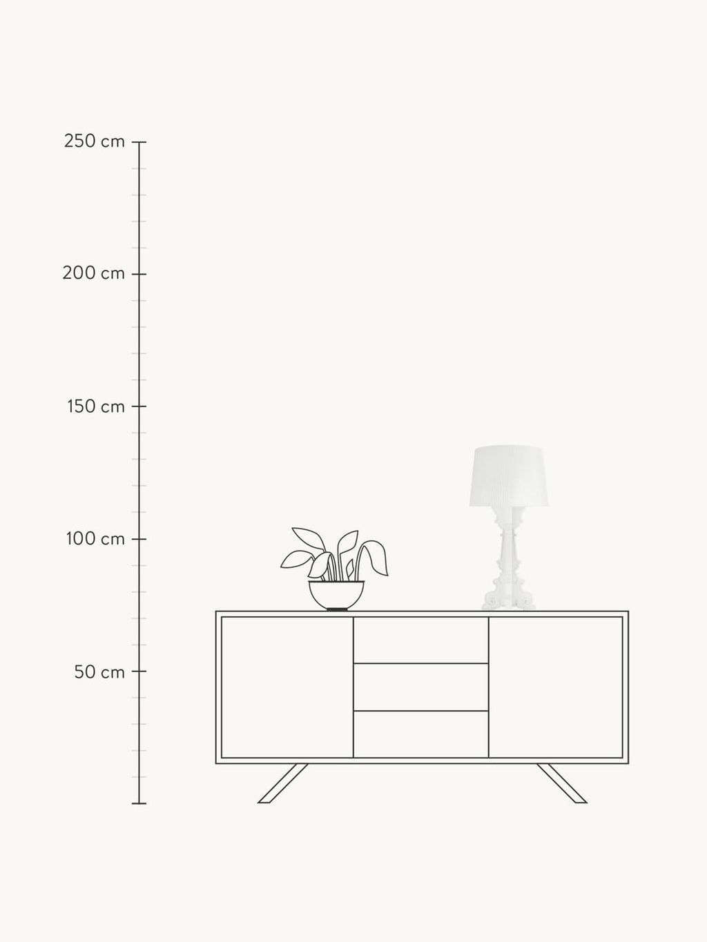 Lomazzo Large Dimmable Design LED Table Lamp