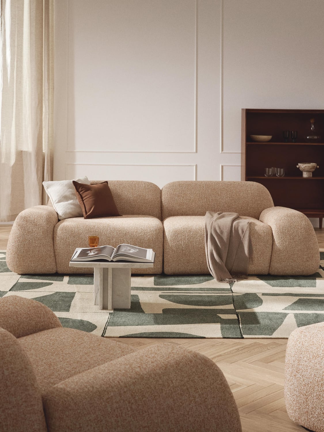 Bellara Modular Bouclé Sofa (3-seater)