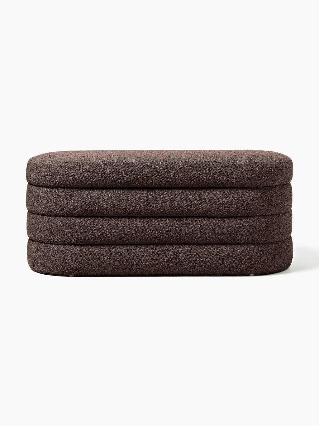 Alserio Bouclé Upholstered Bench with Storage Space