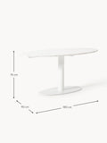 Cermenate Oval Marble Dining Table, 180 x 90 cm