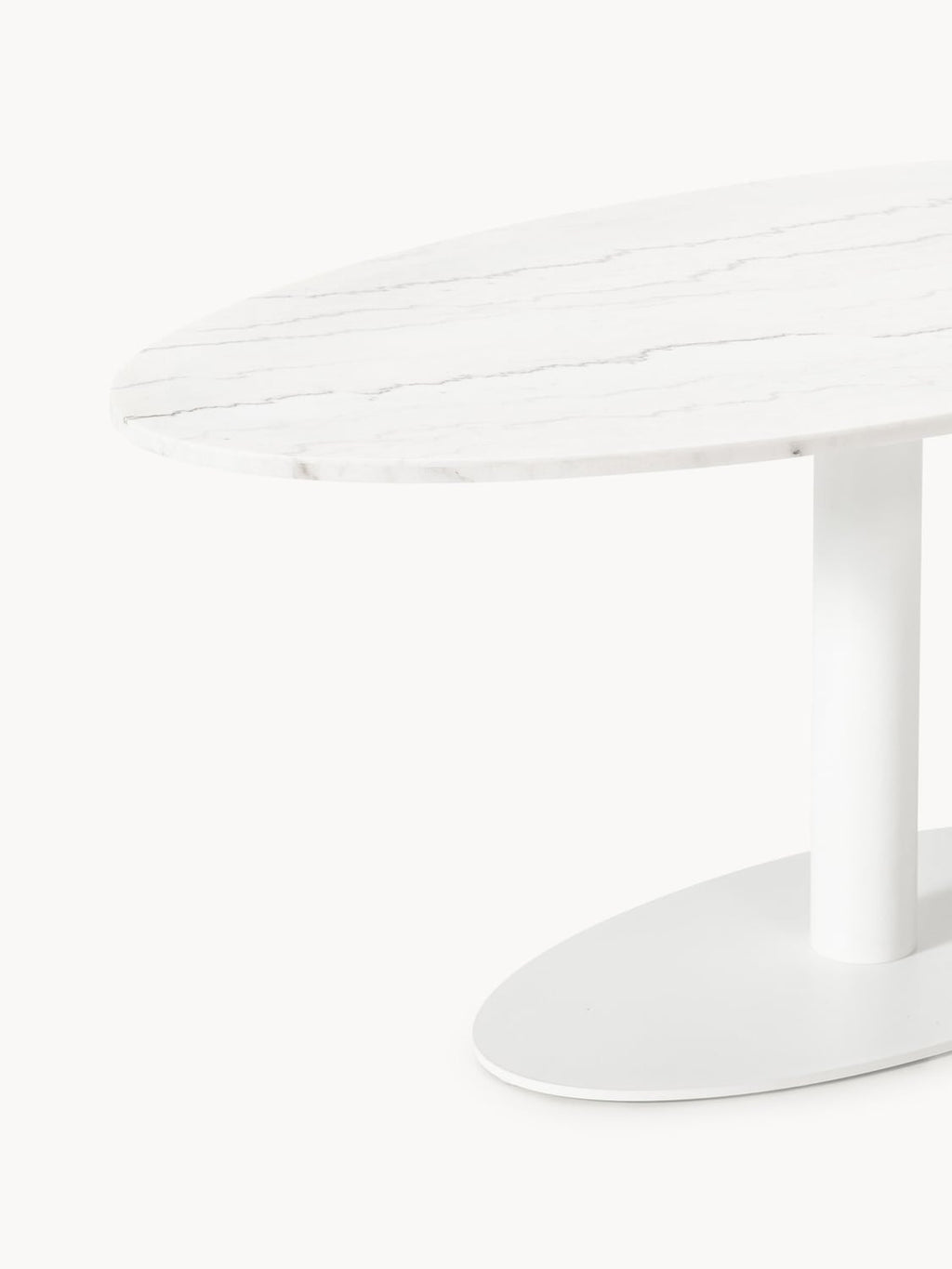 Cermenate Oval Marble Dining Table, 180 x 90 cm