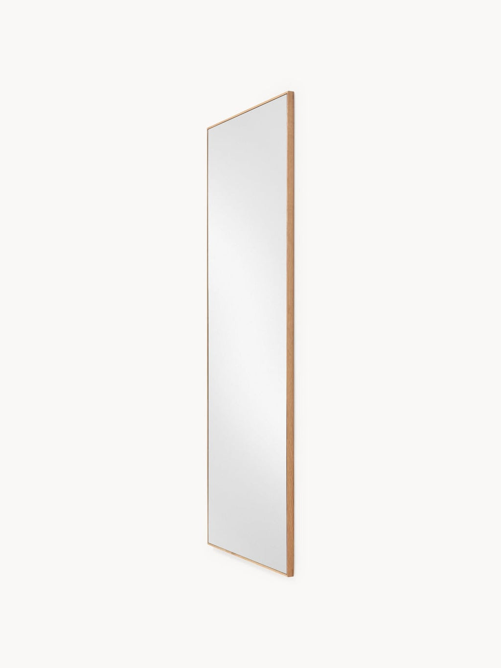 Orsenigo Full-Length Wall Mirror with Oak Wood Frame