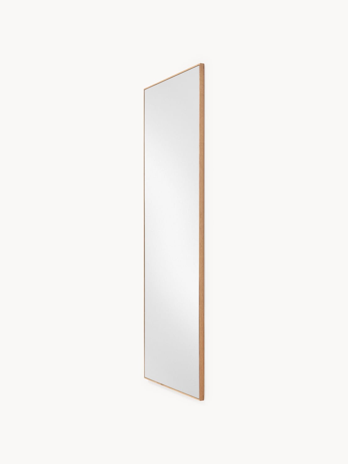 Orsenigo Full-Length Wall Mirror with Oak Wood Frame