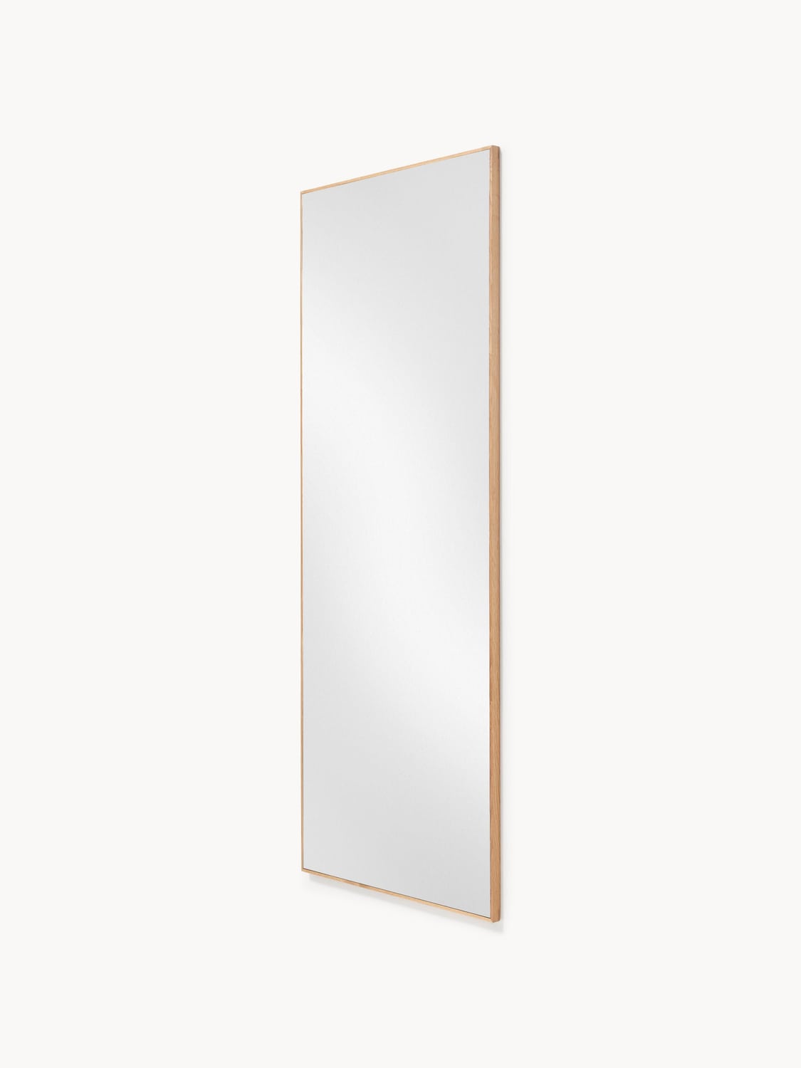 Orsenigo Full-Length Wall Mirror with Oak Wood Frame