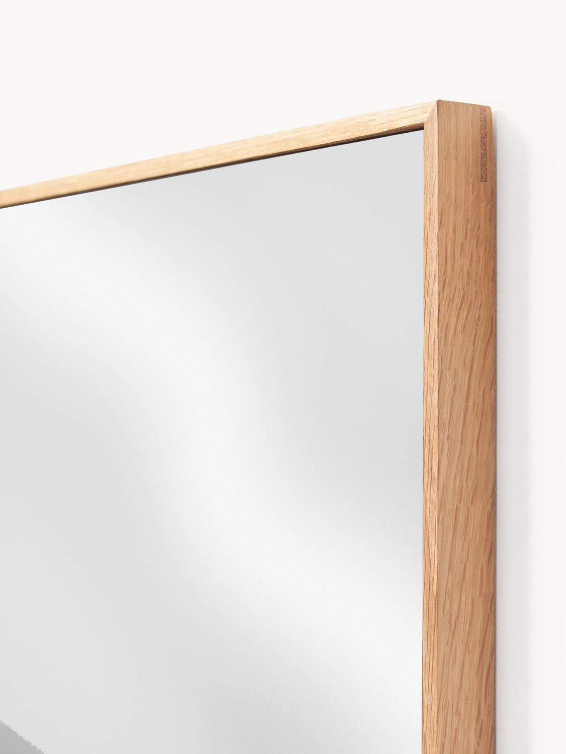 Orsenigo Full-Length Wall Mirror with Oak Wood Frame