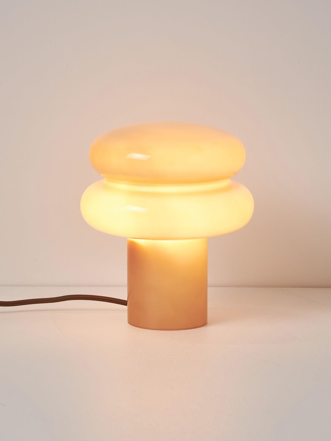 Cavallasca Small Opal Glass Table Lamp