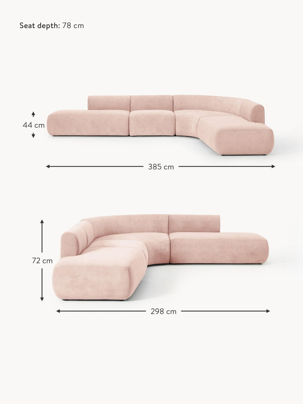 Lavena XL Modular Corner Sofa
