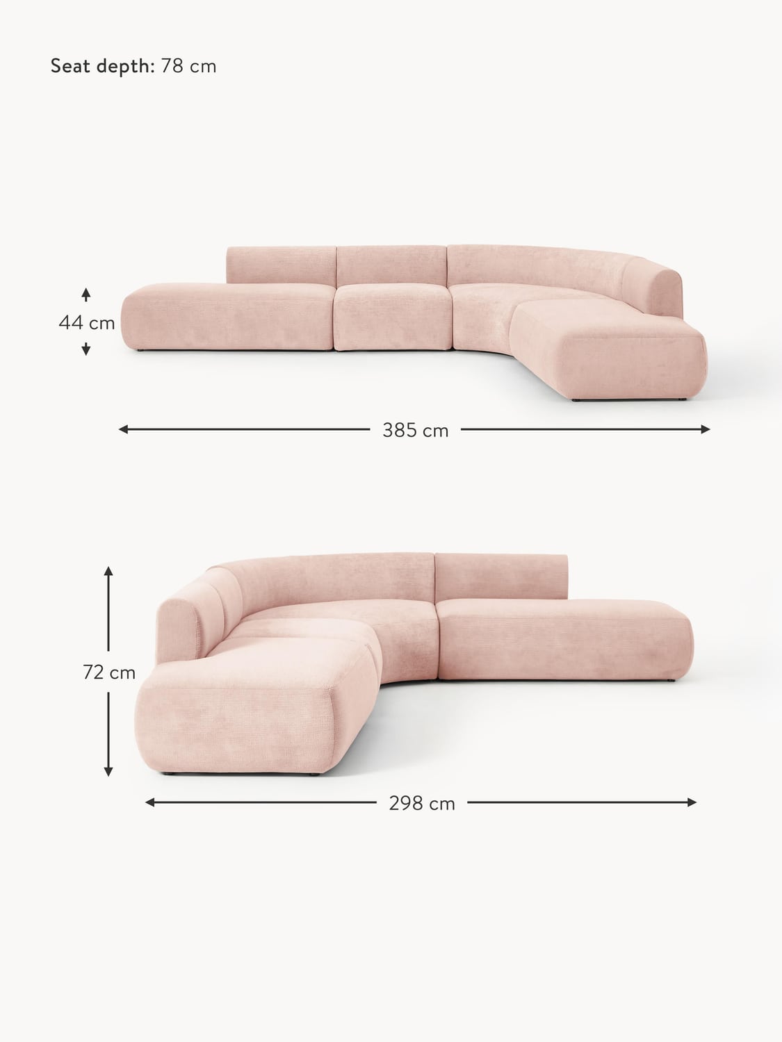 Lavena XL Modular Corner Sofa