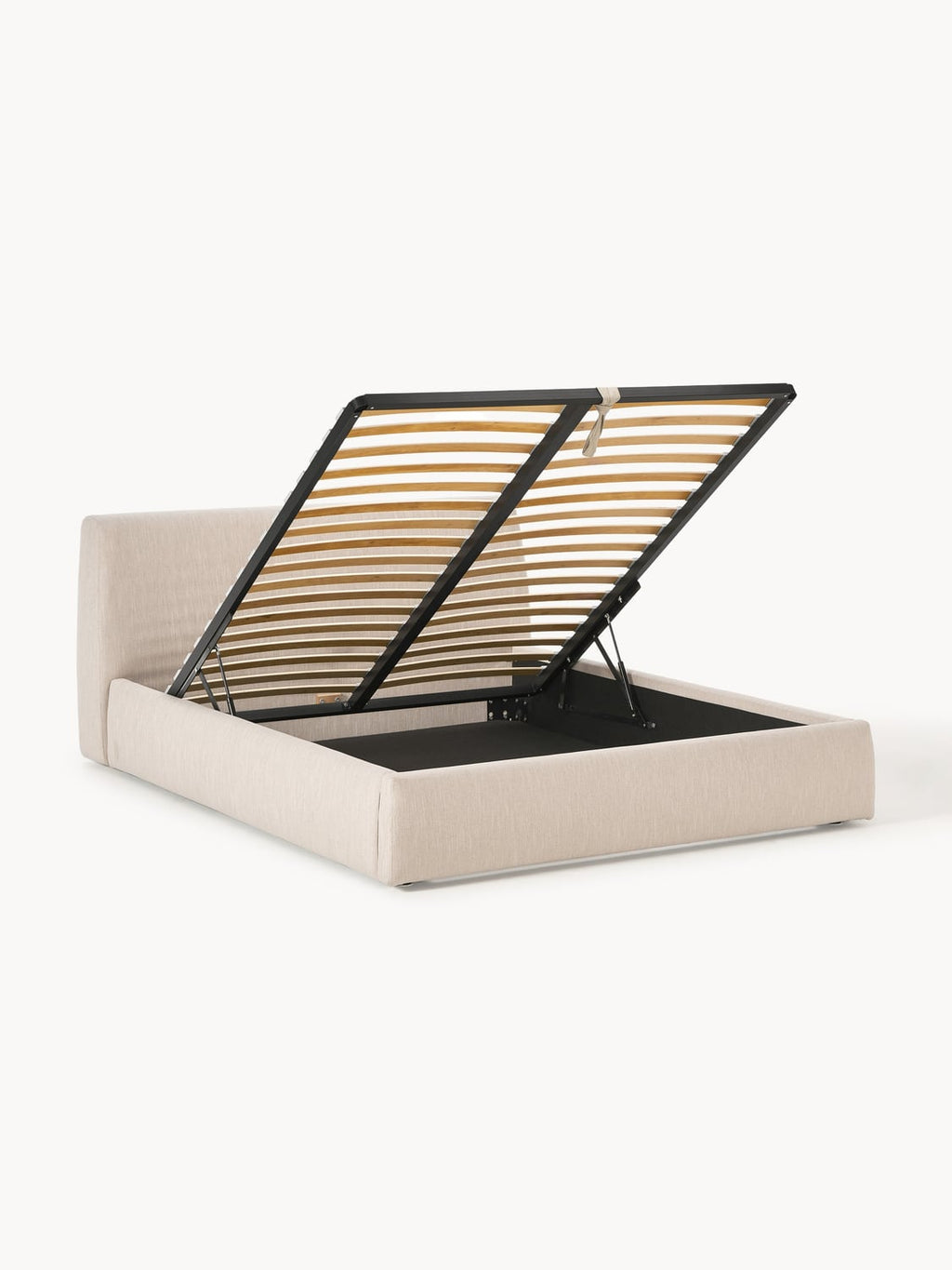 Rovello Upholstered Bed with Storage Space