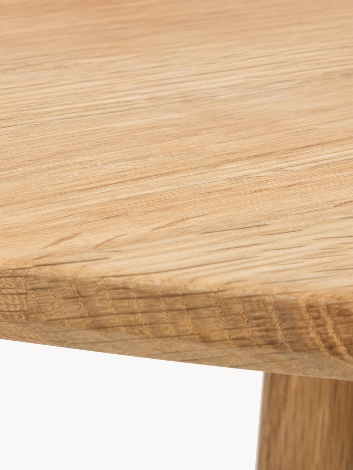 Bregano Round Oak Wood Dining Table, Ø 115 cm
