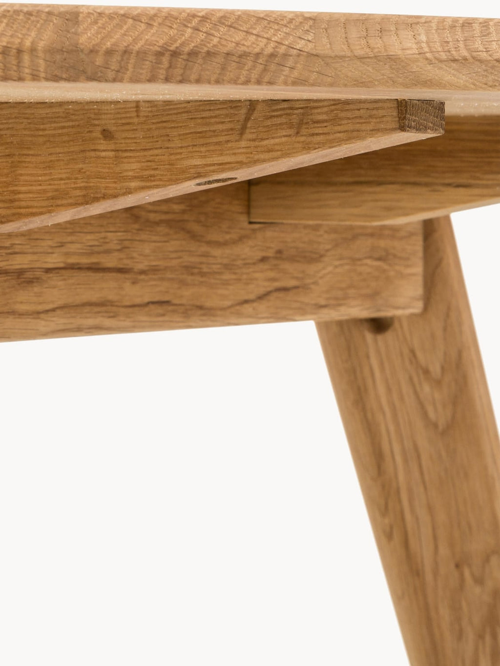 Bregano Round Oak Wood Dining Table, Ø 115 cm