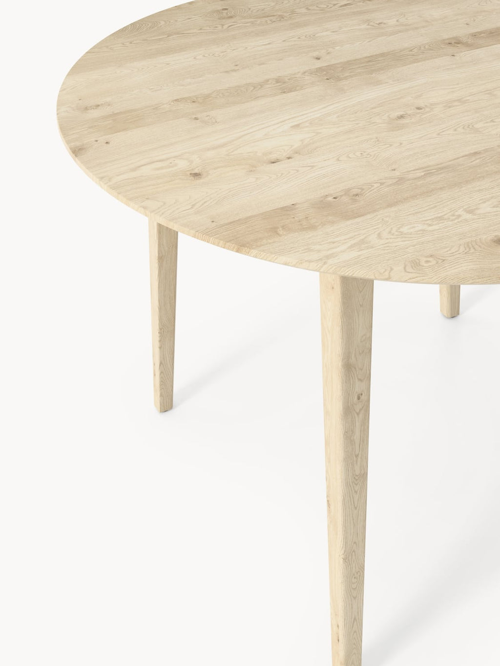 Mozzate Round Oak Wood Dining Table, various sizes