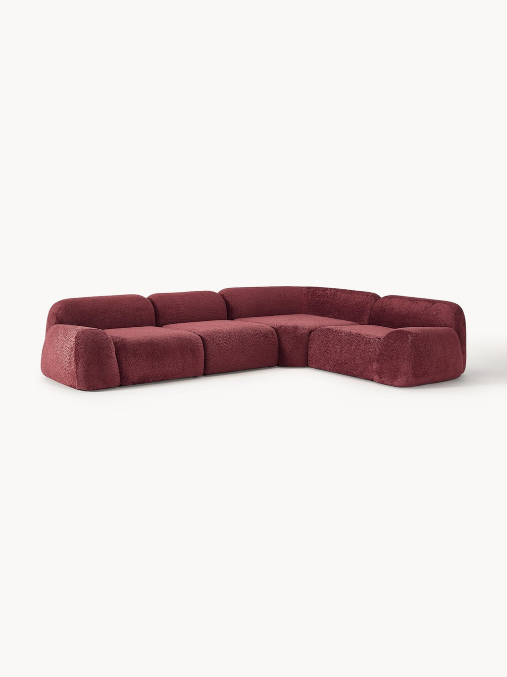Bellara Modular Teddy Bouclé Corner Sofa (4-seater)