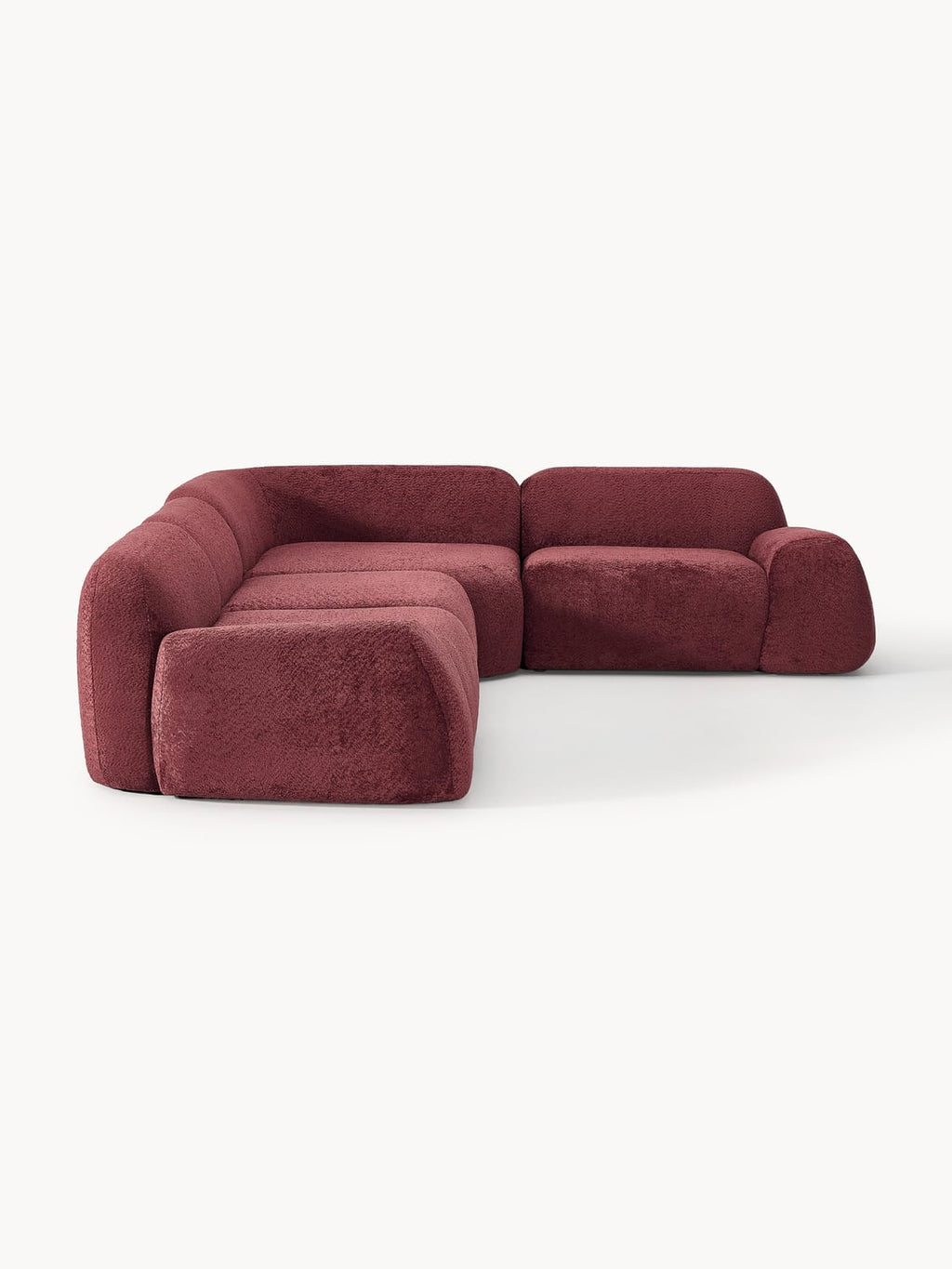 Bellara Modular Teddy Bouclé Corner Sofa (4-seater)
