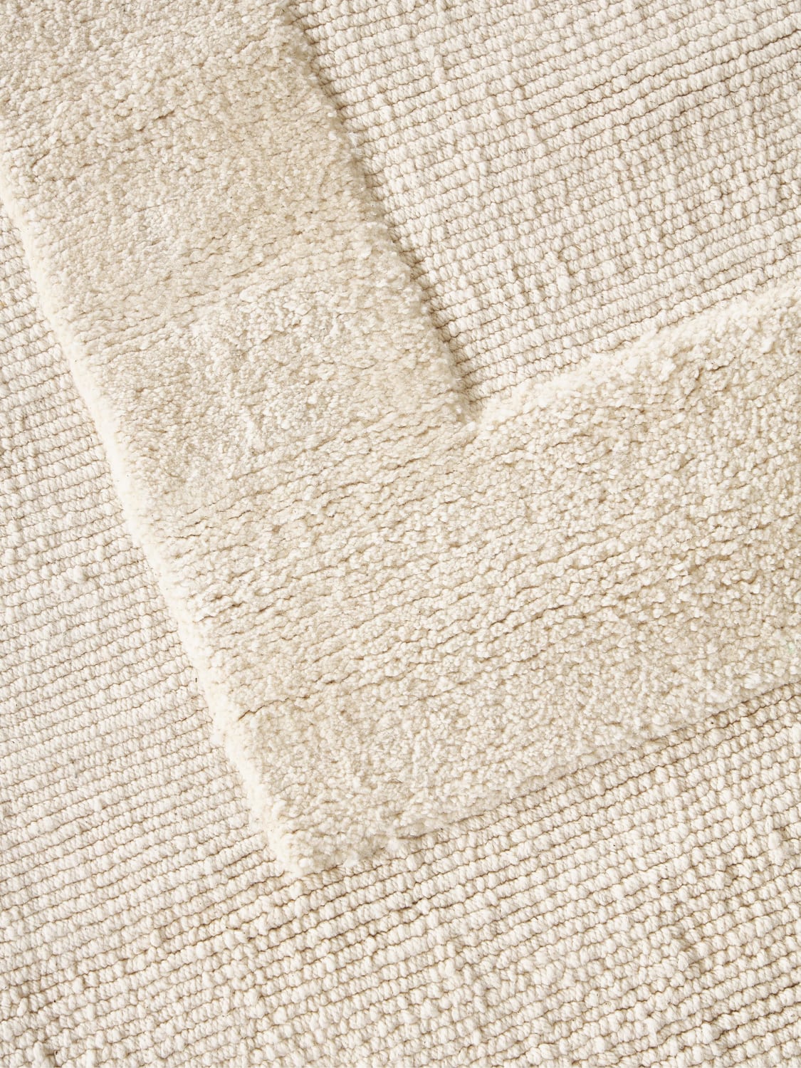 Mozzate Hand-Woven High-Low Cotton Rug