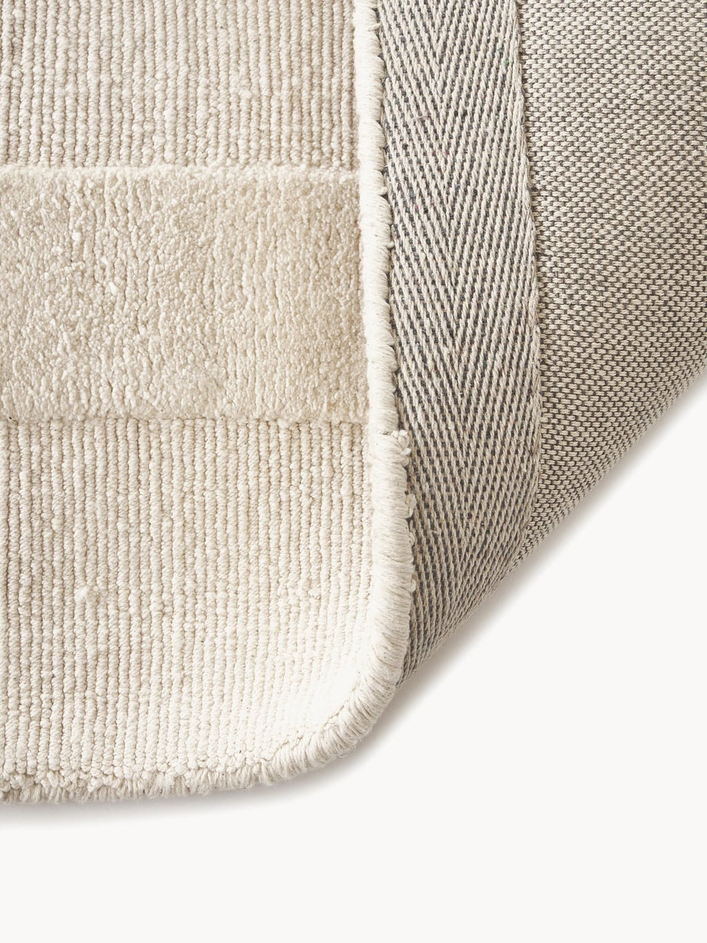 Mozzate Hand-Woven High-Low Cotton Rug