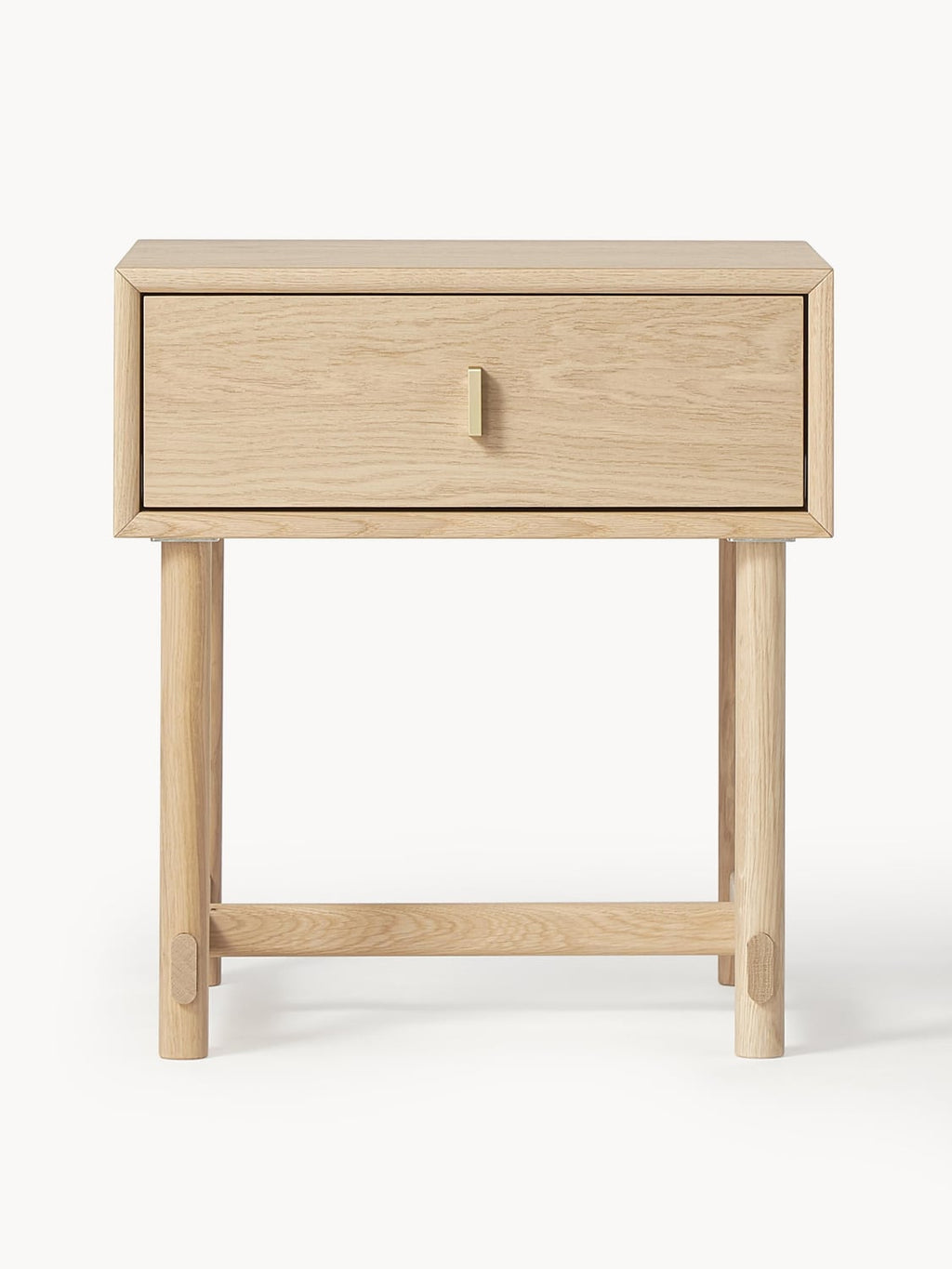 Esino Oak Wood Bedside Table with Drawer