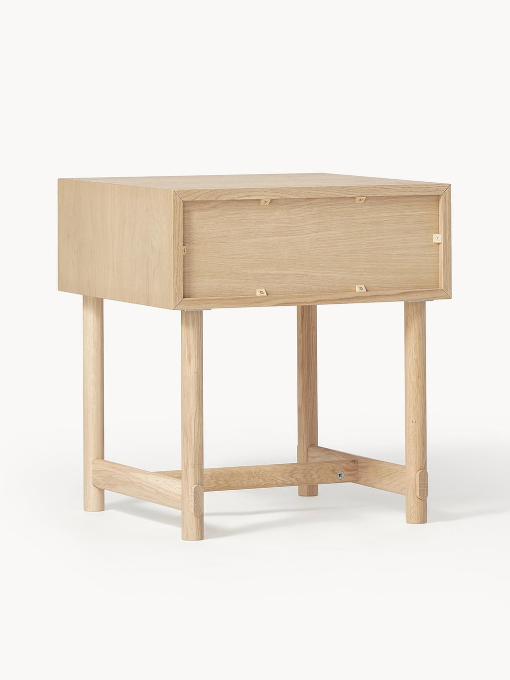 Esino Oak Wood Bedside Table with Drawer