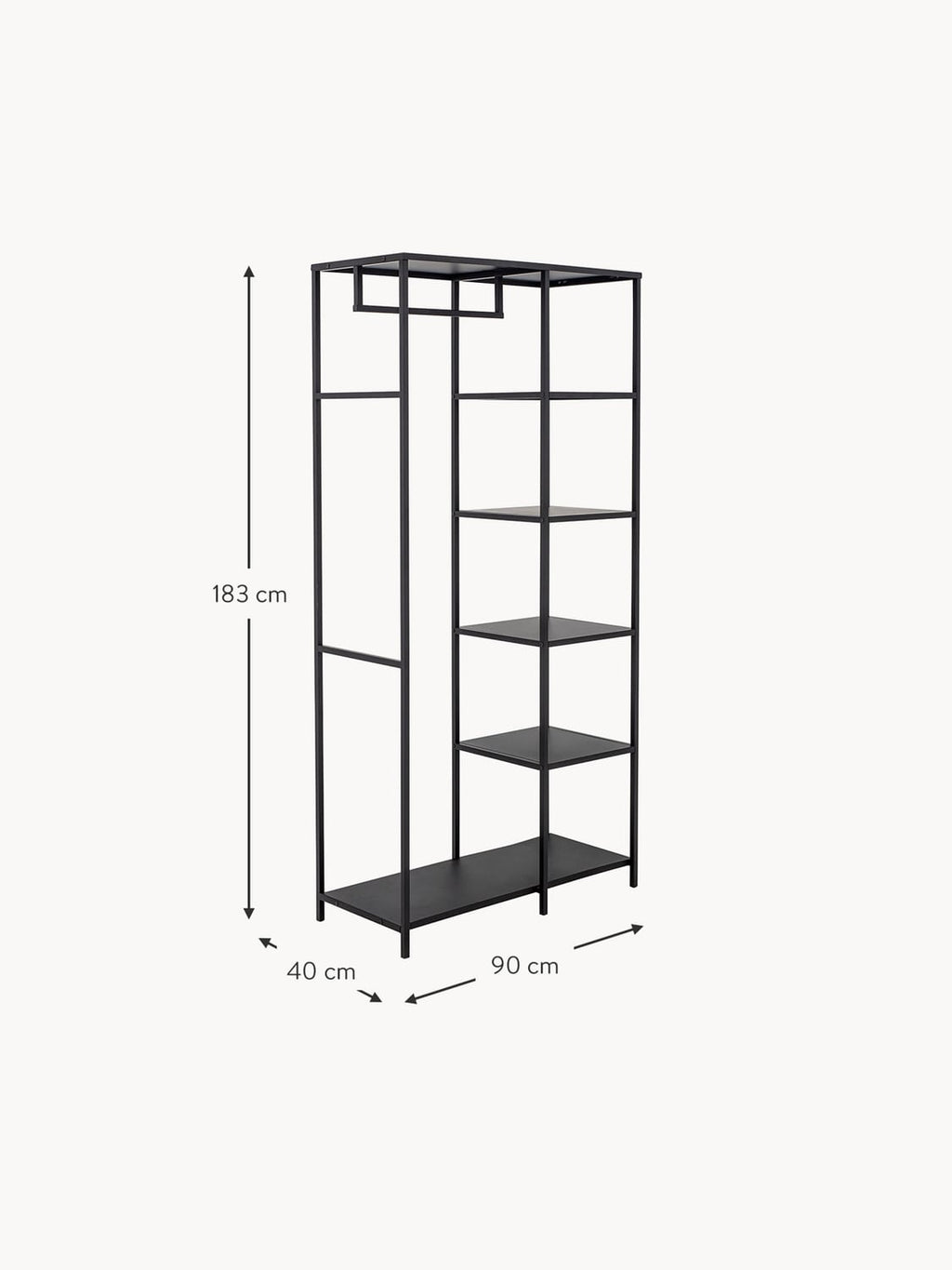 Argegno Metal Wardrobe