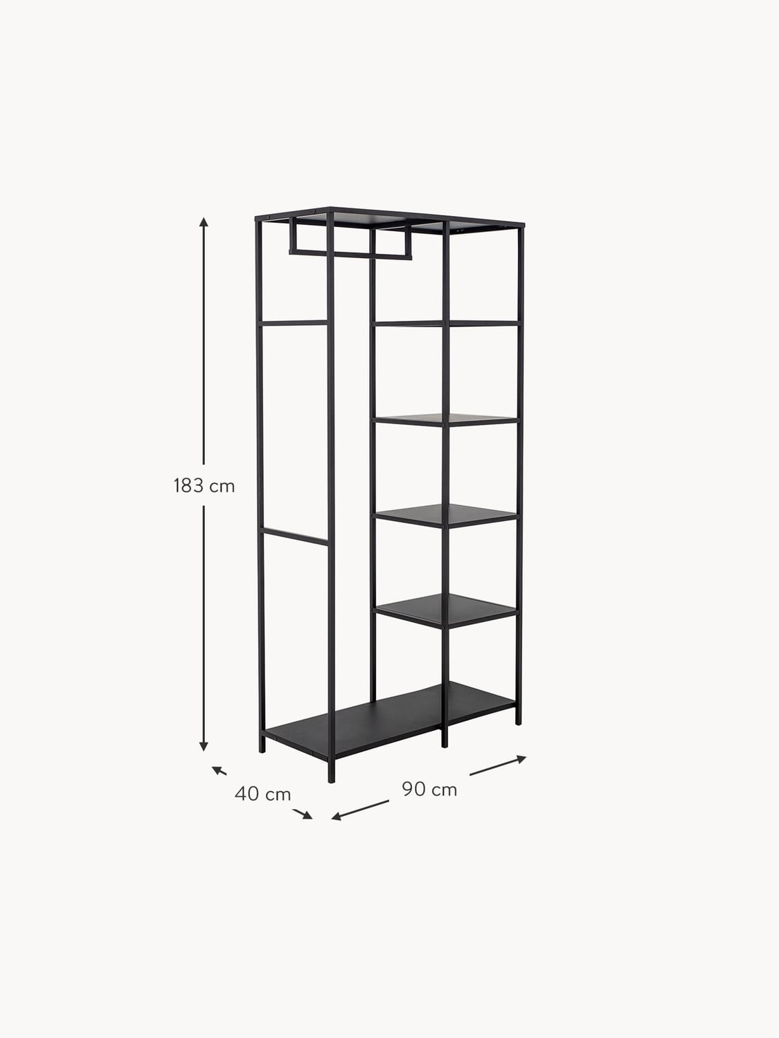 Argegno Metal Wardrobe