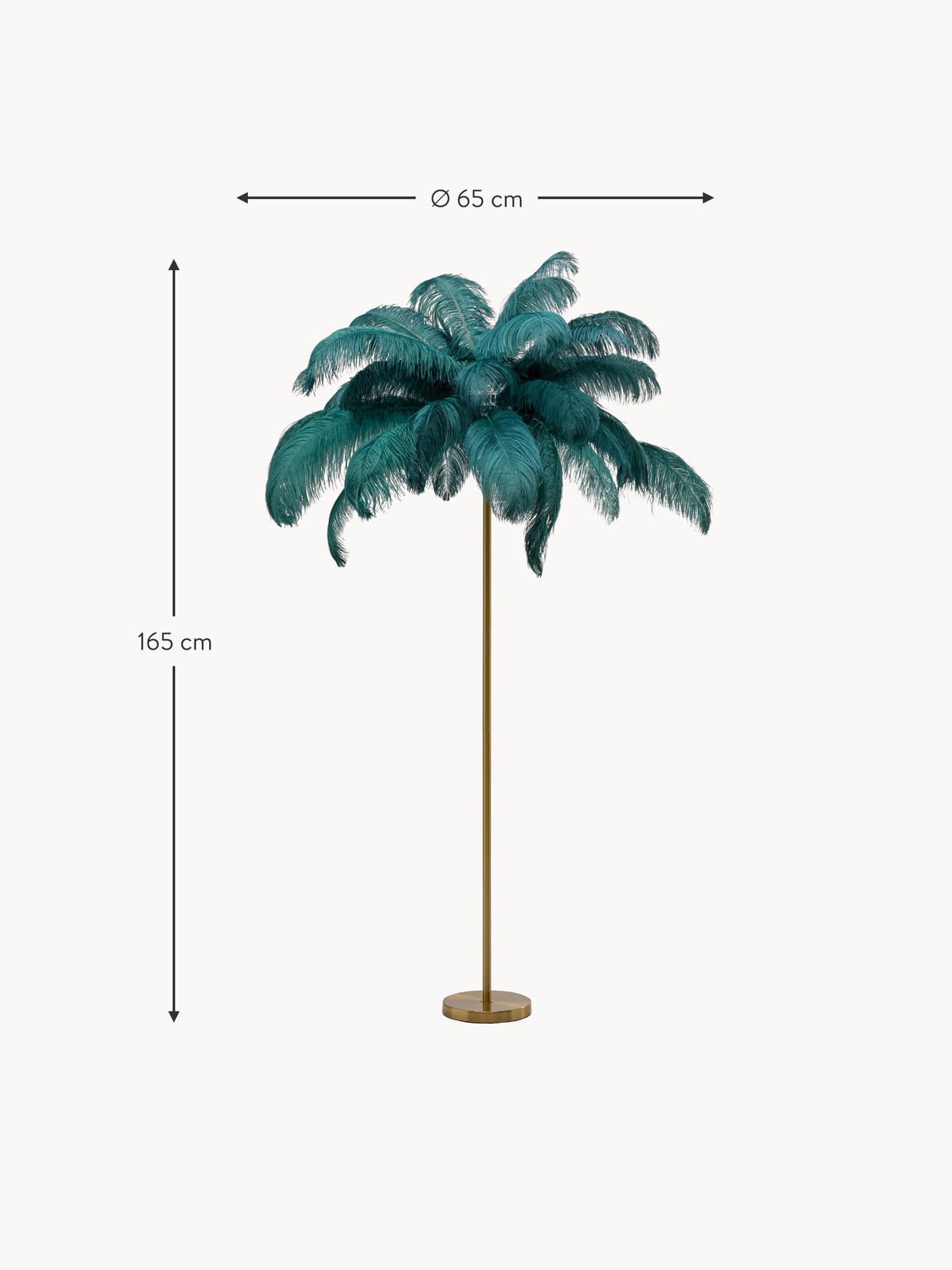 Rovello Floor Lamp Feather