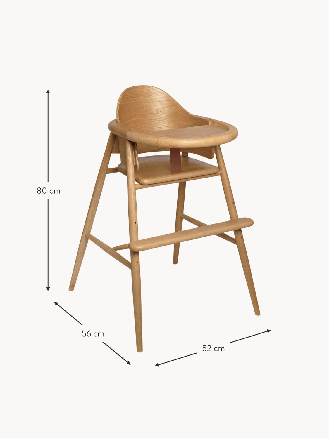 Cademario Kids Wooden High Chair