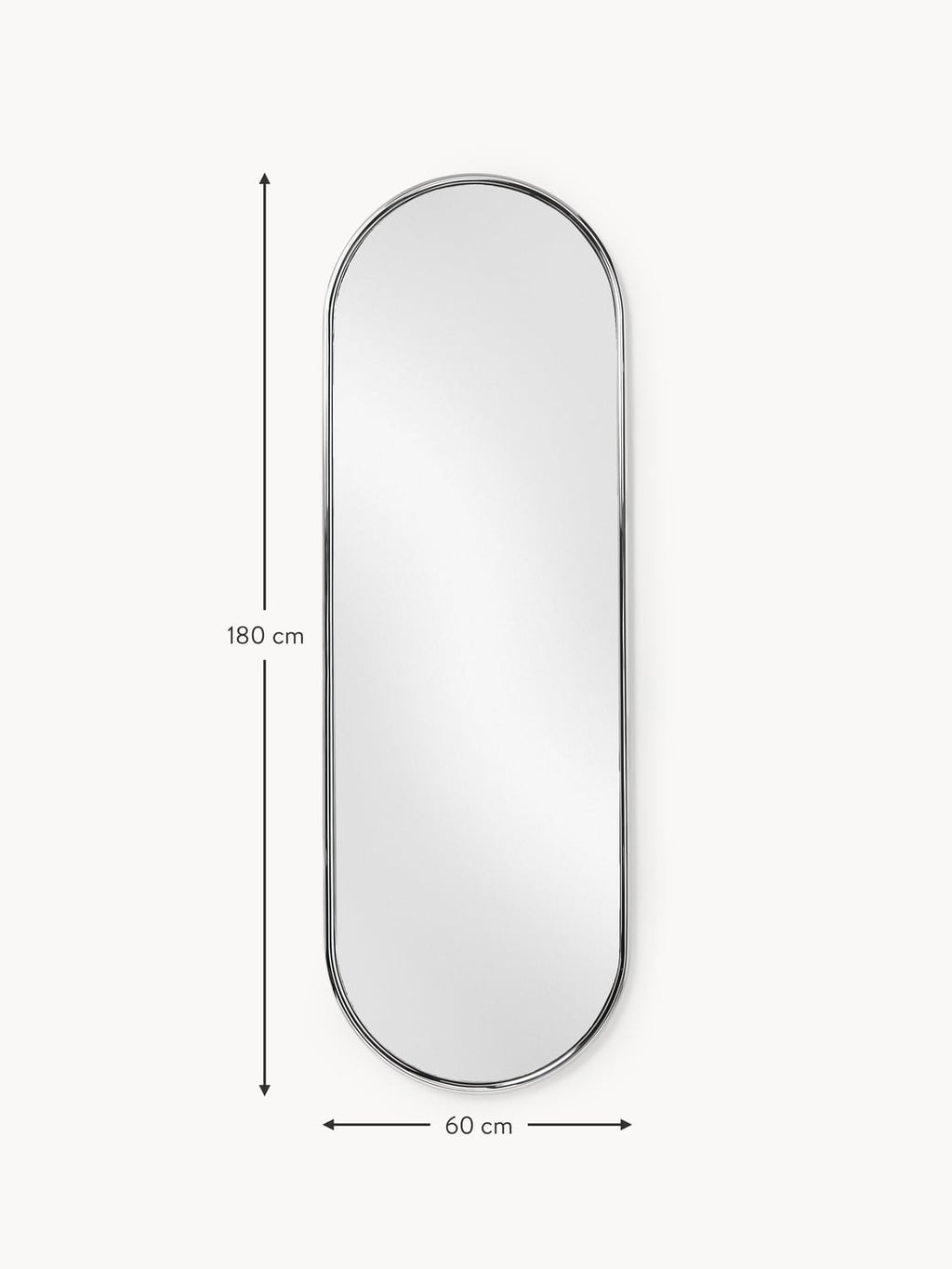 Bellagio Oval Full-Length Mirror