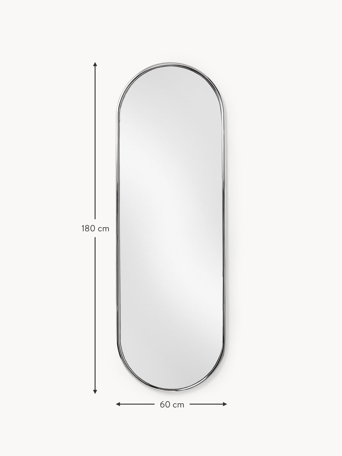 Bellagio Oval Full-Length Mirror