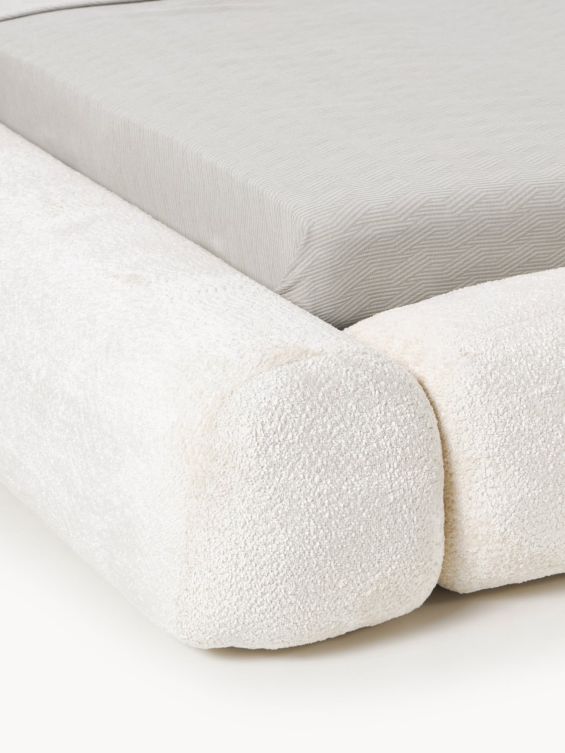 Bellara Upholstered Teddy Bouclé Bed with Storage
