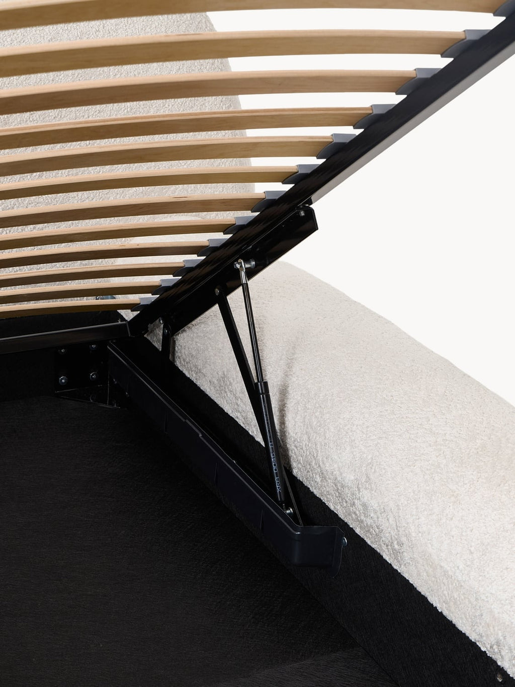 Bellara Upholstered Teddy Bouclé Bed with Storage