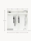Tremosine Modular Hinged Door Wardrobe, 200 cm Wide — available in several sizes