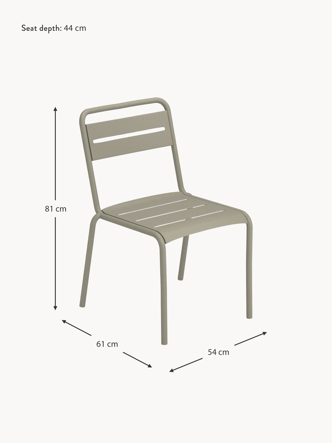Pusiano Stackable Garden Chairs (set of 2)