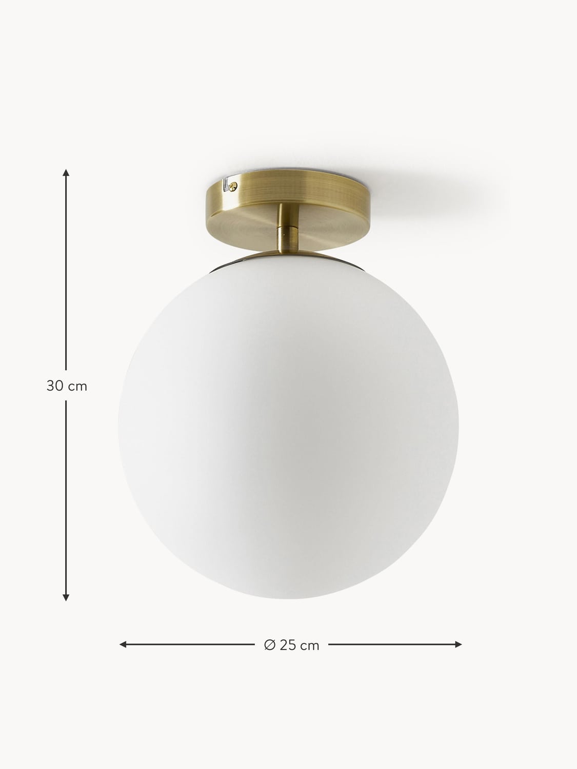 Veleso Small Glass Ceiling Lamp