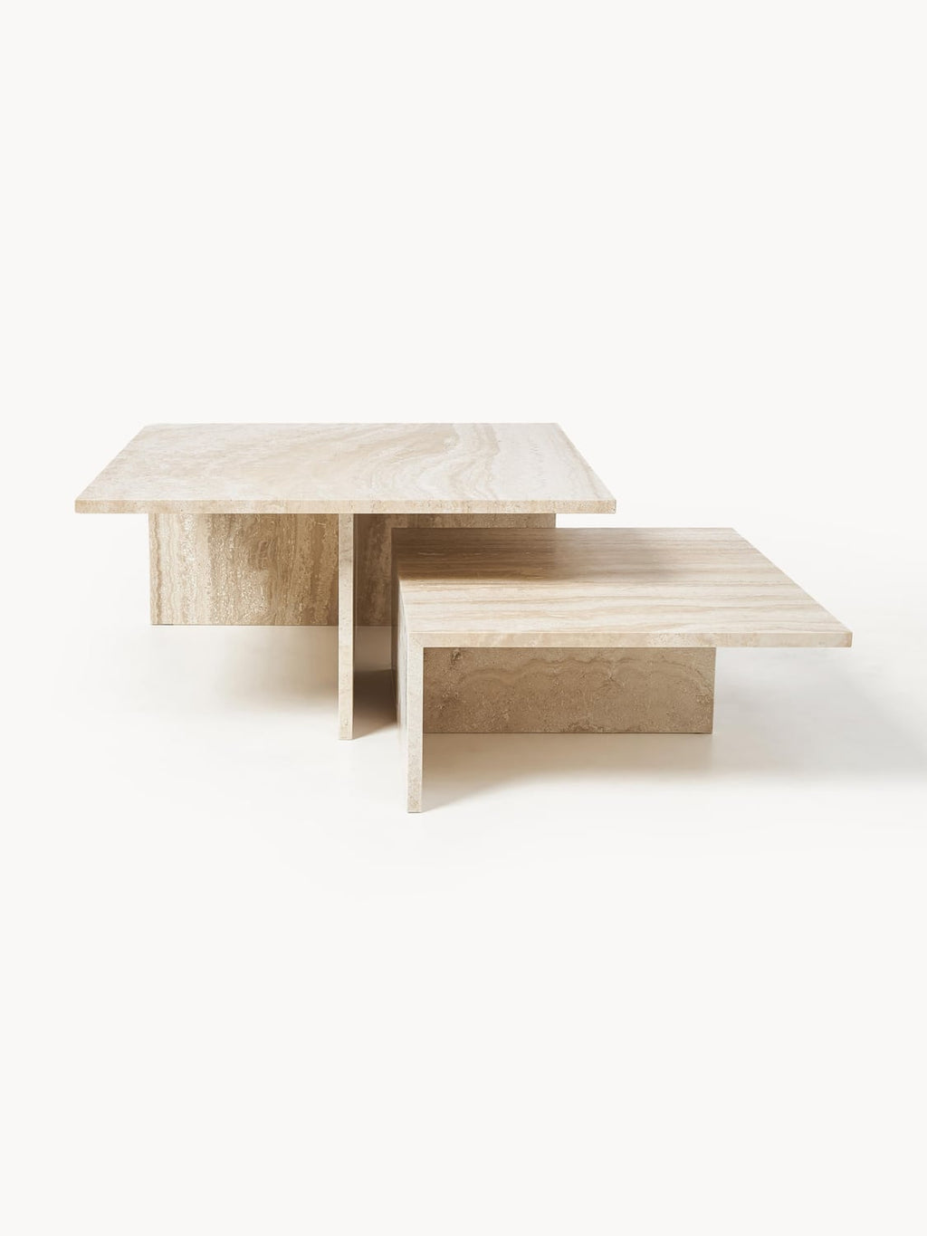 Nobiallo Travertine Coffee Tables Distinct Grande (set of 2)