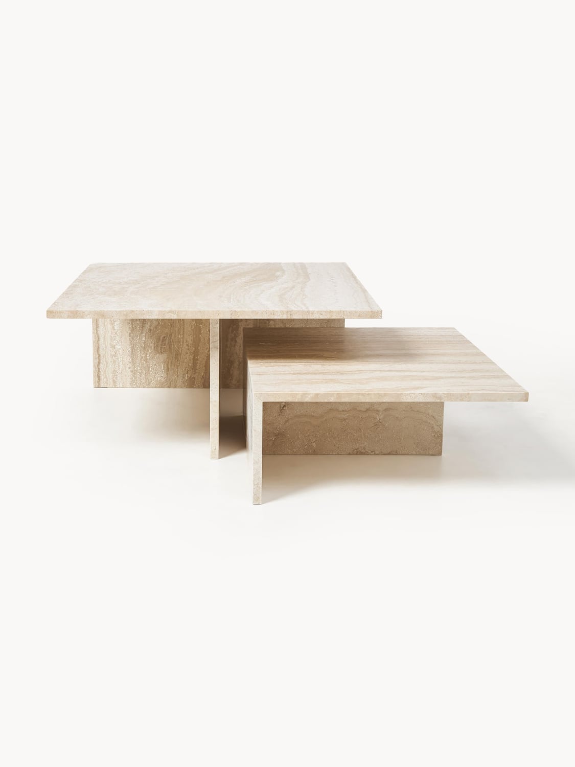 Nobiallo Travertine Coffee Tables Distinct Grande (set of 2)