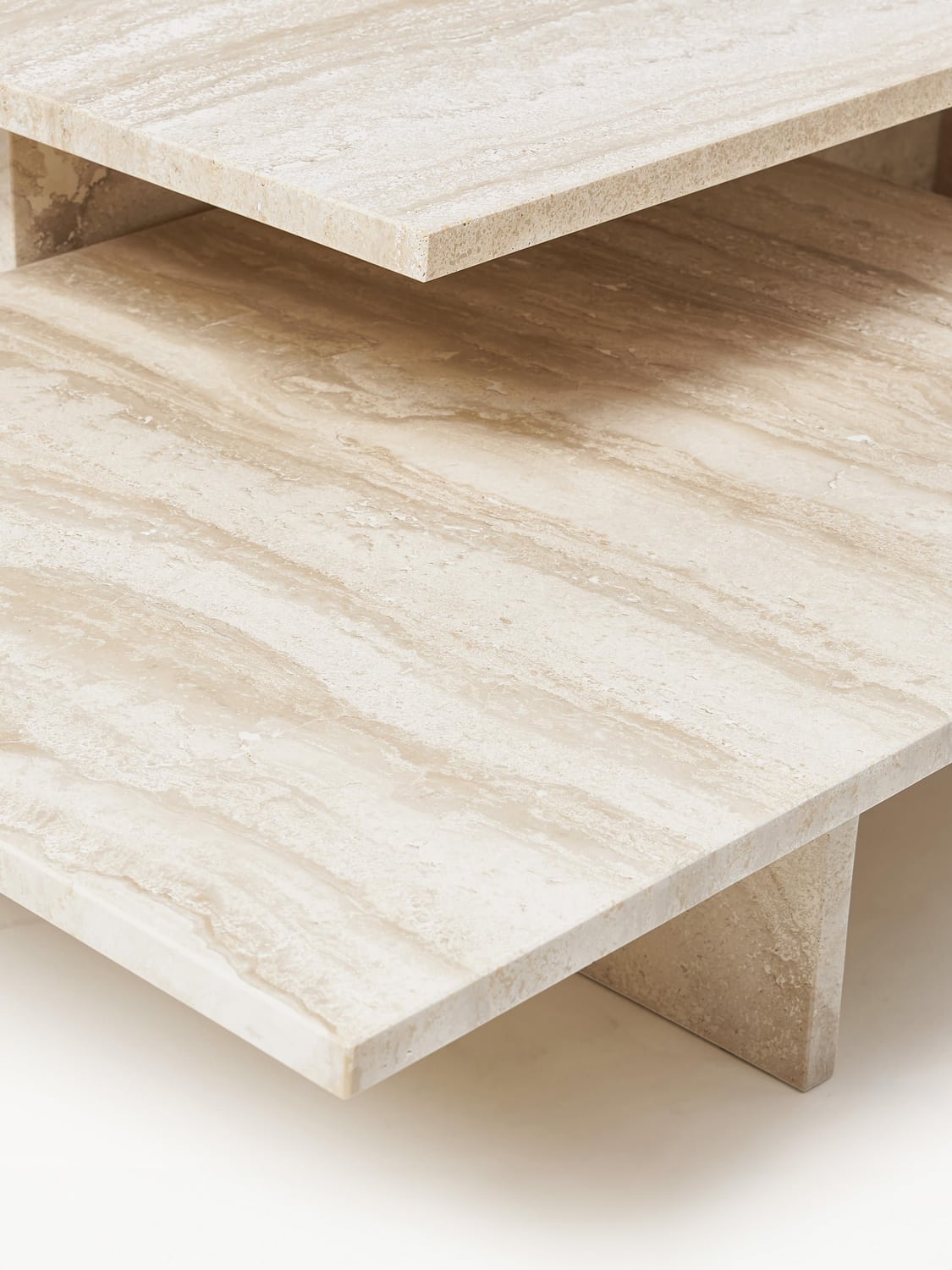 Nobiallo Travertine Coffee Tables Distinct Grande (set of 2)