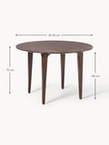 Mozzate Round Mango Wood Dining Table — available in several sizes