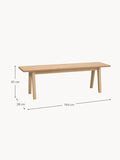 Almenno Oak Wood Bench