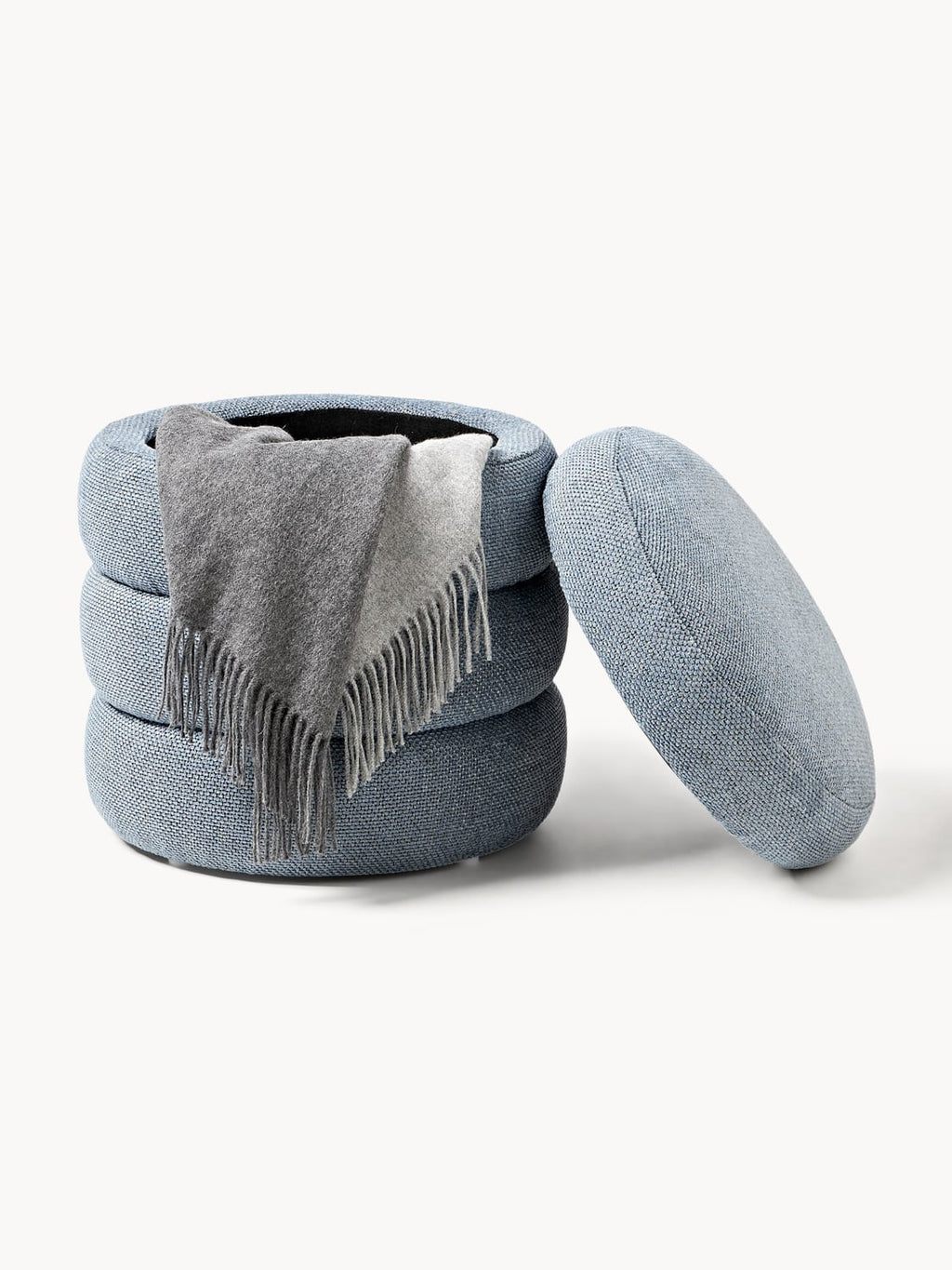 Alserio Upholstered Stool with Storage Space