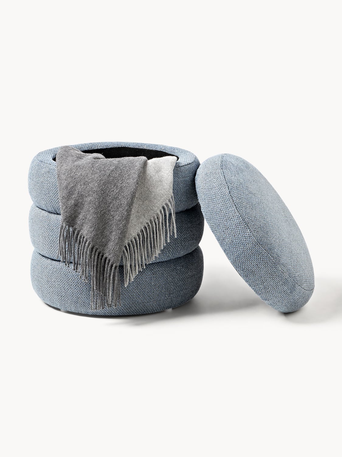 Alserio Upholstered Stool with Storage Space