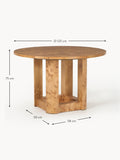 Uggiate Round Wooden Dining Table — available in several sizes