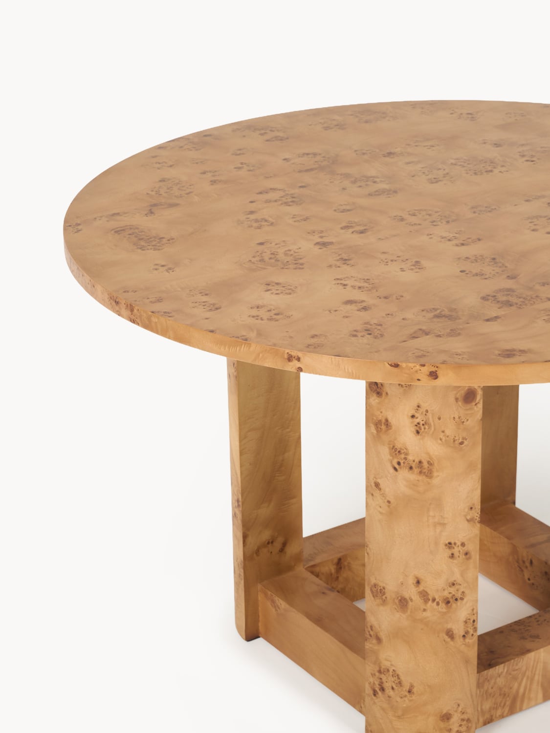Uggiate Round Wooden Dining Table — available in several sizes