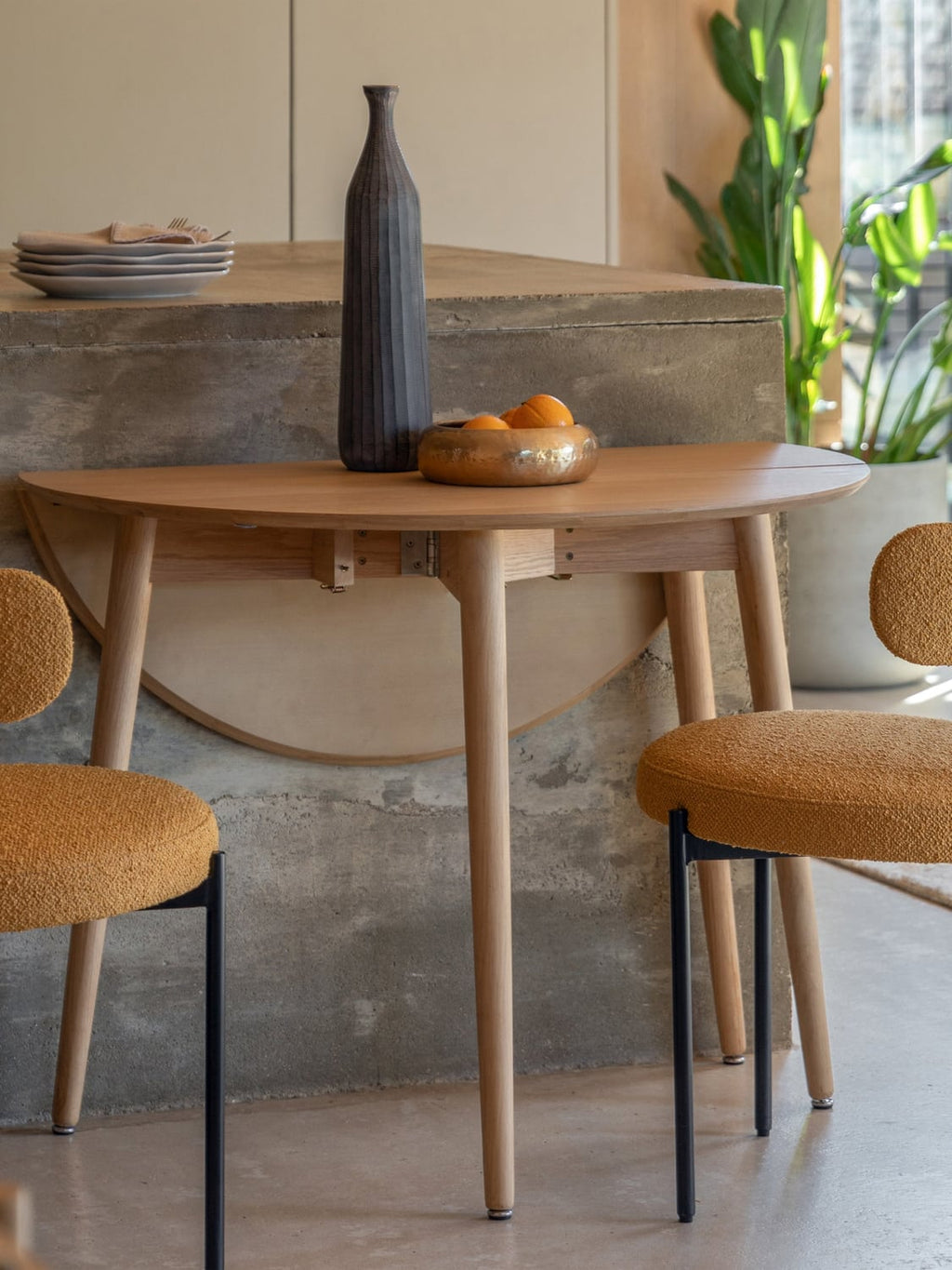 Palanzo Round Folding Dining Table, Ø 100 cm