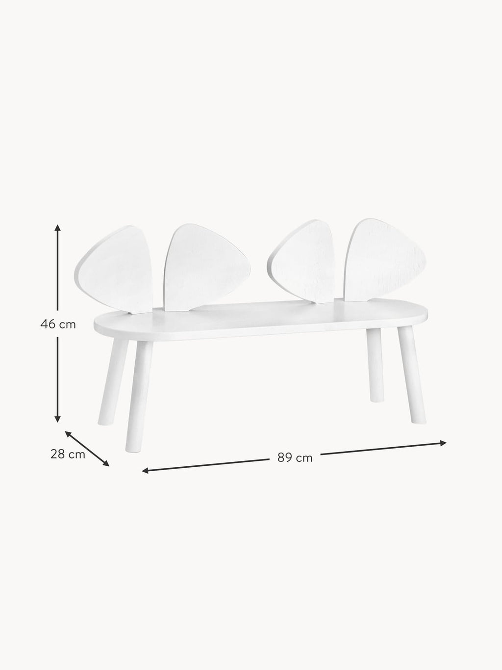 Eupilio Kids Wooden Bench